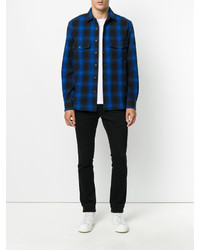 Chemise bleu marine Marcelo Burlon County of Milan