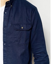 Chemise bleu marine Pull&Bear