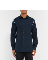 Chemise bleu marine Alexander McQueen