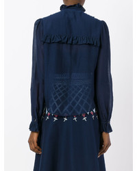 Chemise bleu marine Temperley London