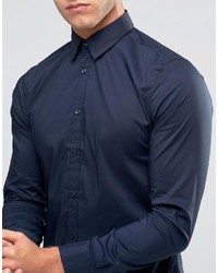 Chemise bleu marine Benetton