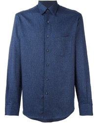 Chemise bleue Ermenegildo Zegna