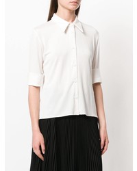 Chemise boutonnée à manches courtes blanche MM6 MAISON MARGIELA