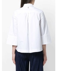 Chemise boutonnée à manches courtes blanche L'Autre Chose