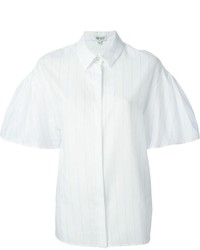 Chemise boutonnée à manches courtes blanche Kenzo