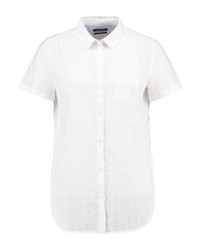 Chemise boutonnée à manches courtes blanche Marc O'Polo