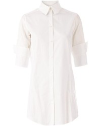 Chemise boutonnée à manches courtes blanche Ports 1961