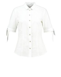 Chemise boutonnée à manches courtes blanche Seidensticker