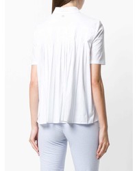 Chemise boutonnée à manches courtes blanche Twin-Set