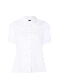 Chemise boutonnée à manches courtes blanche Twin-Set