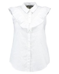Chemise boutonnée à manches courtes blanche Vero Moda