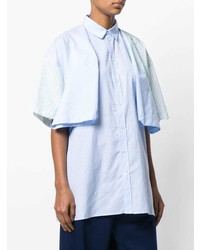 Chemise boutonnée à manches courtes bleu clair Y/Project