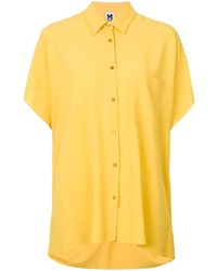 Chemise boutonnée à manches courtes jaune M Missoni