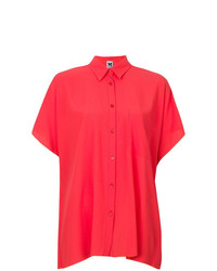 Chemise boutonnée à manches courtes rouge M Missoni