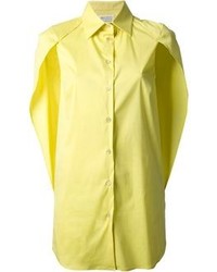 Chemise boutonnée sans manches jaune Maison Martin Margiela