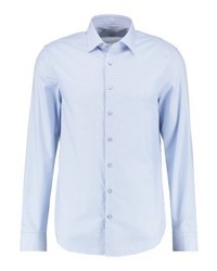 Chemise de ville à carreaux bleu clair Calvin Klein
