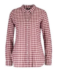 Chemise de ville à carreaux bordeaux J.Crew
