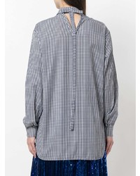 Chemise de ville à carreaux noire N°21