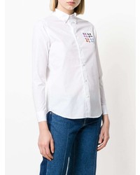 Chemise de ville à fleurs blanche Visvim