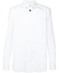 Chemise de ville à fleurs blanche Givenchy