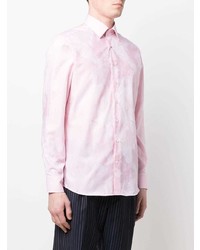 Chemise de ville à fleurs rose Etro