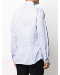 Chemise de ville à rayures verticales blanc et bleu Xacus