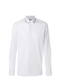 Chemise de ville à rayures verticales blanche Lanvin