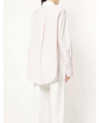 Chemise de ville à rayures verticales blanche Sonia Rykiel