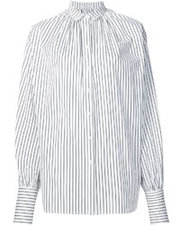 Chemise de ville à rayures verticales blanche Tome