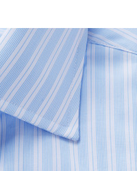 Chemise de ville à rayures verticales bleu clair Turnbull & Asser