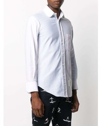 Chemise de ville à rayures verticales grise Thom Browne