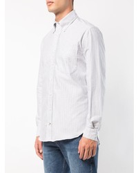 Chemise de ville à rayures verticales grise Gitman Vintage