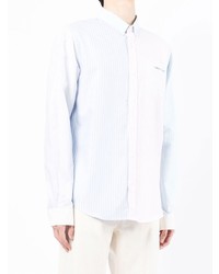 Chemise de ville à rayures verticales multicolore Maison Labiche