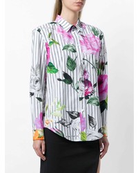 Chemise de ville à rayures verticales multicolore Off-White