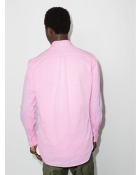 Chemise de ville à rayures verticales rose Gitman Vintage