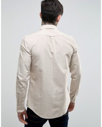 Chemise de ville beige Farah