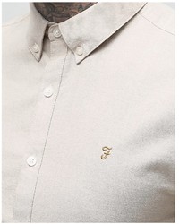 Chemise de ville beige Farah