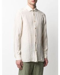 Chemise de ville beige Boglioli