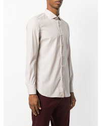 Chemise de ville beige Boglioli