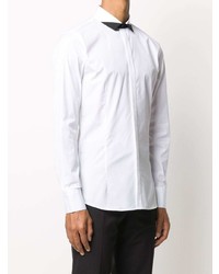 Chemise de ville blanche et noire Neil Barrett