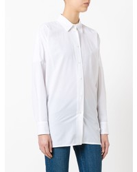 Chemise de ville blanche Hache