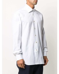 Chemise de ville blanche Kiton