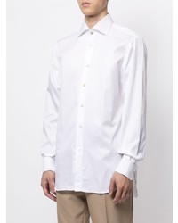 Chemise de ville blanche Kiton