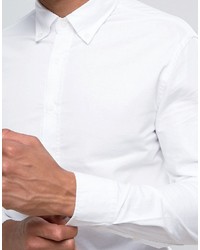 Chemise de ville blanche Mango