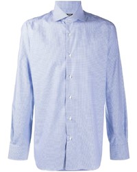 Chemise de ville bleu clair Barba