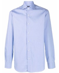 Chemise de ville bleu clair Barba