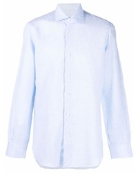 Chemise de ville bleu clair Barba