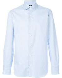 Chemise de ville bleu clair Barba