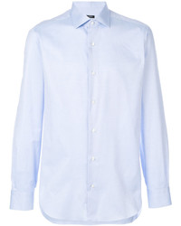 Chemise de ville bleu clair Barba