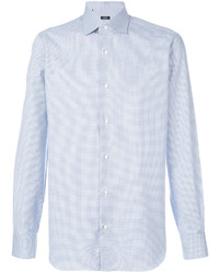 Chemise de ville bleu clair Barba